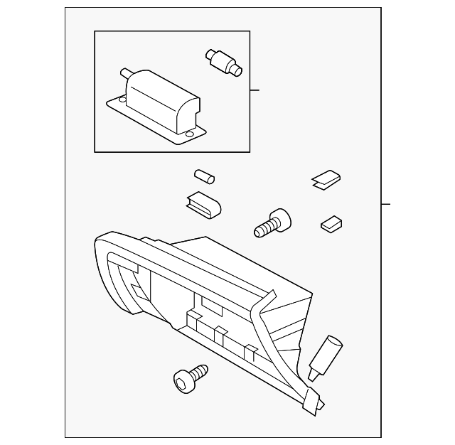 84540-2T63087 Деталь GLOVE BOX FRAME