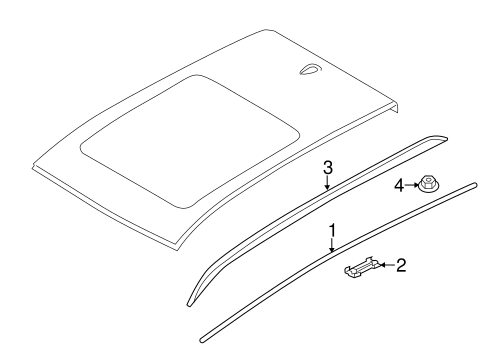 X4 EXTERIOR TRIM - ROOF