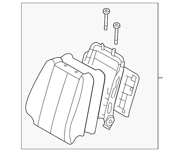 88400-0A035-FZO Деталь SEAT BACK ASSY, RIGHT