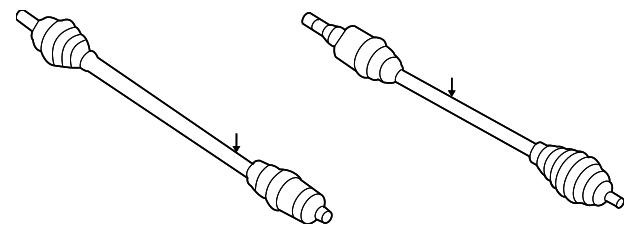 GG26-25-500R-0C Деталь AXLE ASSY, RIGHT