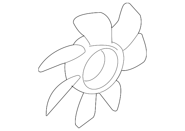 21486-4Z700 FAN BLADE, RIGHT
