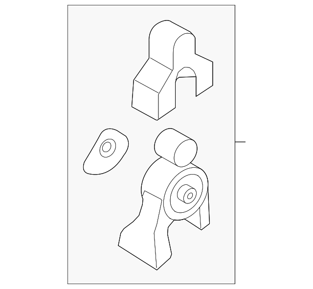 21930-3S050 REAR MOUNT