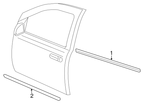 Durango EXTERIOR TRIM - FRONT DOOR
