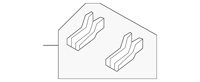 89186-1D000WK Деталь TRACK END CAP, RIGHT