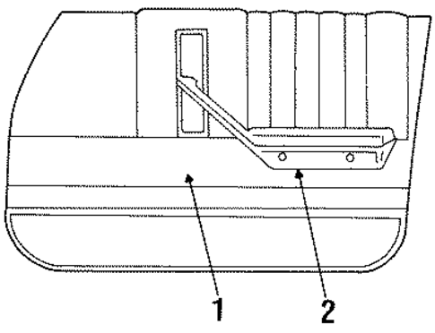 Aries INTERIOR TRIM - FRONT DOOR 2