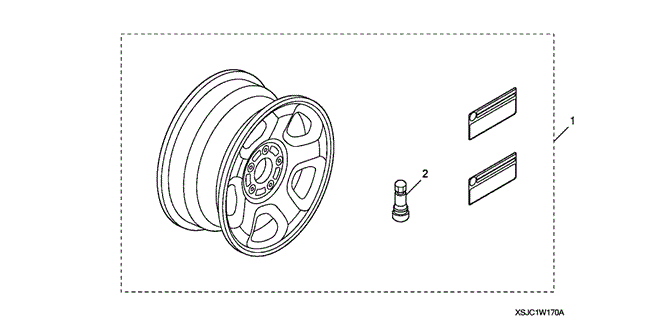 ACCESSORIES/TOWING SPARE RIM for 2009 Honda PILOT #1
