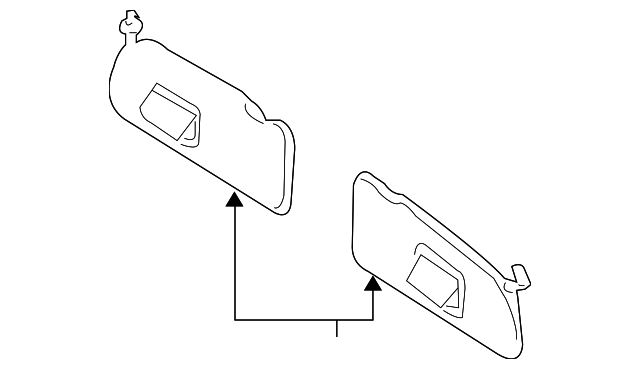 ZZEA-69-270-32 Деталь SUNVISOR, RIGHT