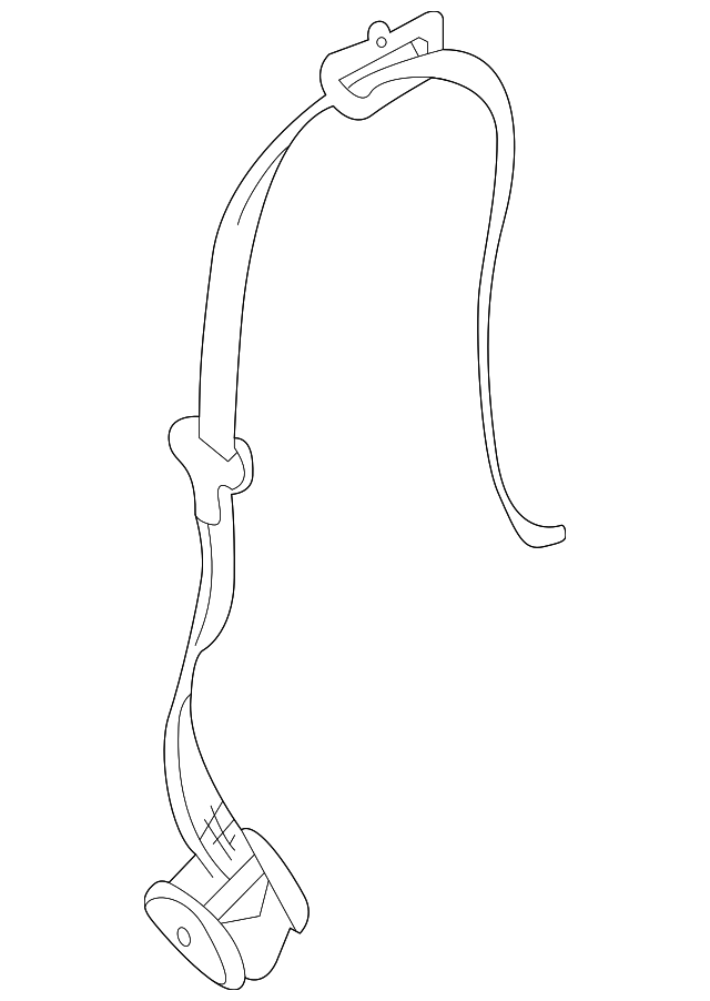 72-11-7-051-517 REAR BELT ASSY, LEFT