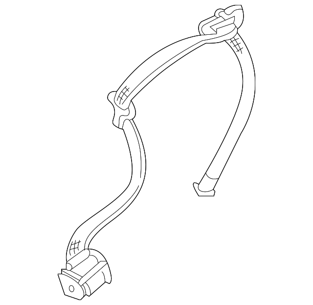72-11-7-051-518 REAR BELT ASSY, RIGHT