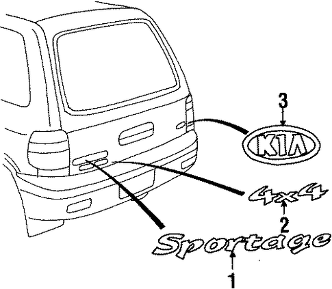 Sportage EXTERIOR TRIM - TAIL GATE