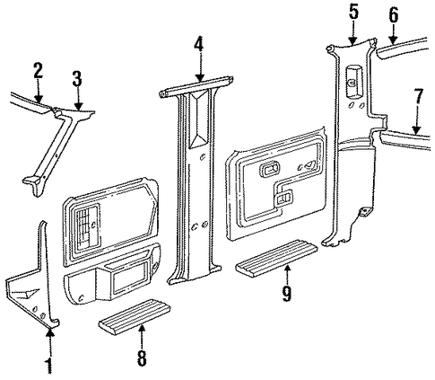 F-250 INTERIOR TRIM - CAB
