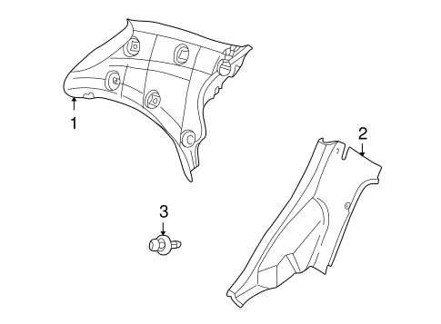 Rio INTERIOR TRIM - QUARTER PANELS