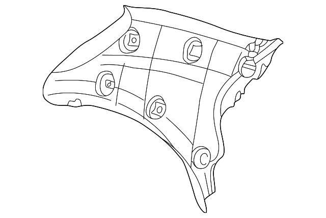 0K32A-68270BT Деталь UPPER QTR TRIM, RIGHT