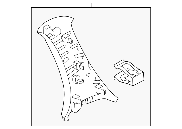 YL8Z7831004BAC Деталь UPPER TRIM PANEL, RIGHT