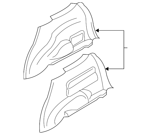 3L8Z7831012BAB Деталь BODY SIDE TRIM, RIGHT