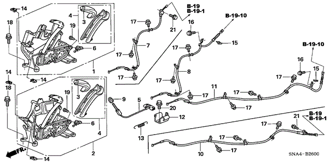 CHASSIS/PARKING BRAKE for 2006 Honda CIVIC SEDAN #1