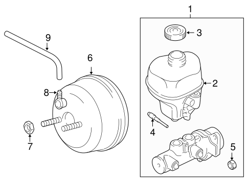 Ram 1500 MASTER CYLINDER - COMPONENTS ON DASH PANEL 2