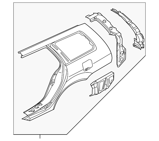 MN186685 Деталь QUARTER PANEL, LEFT