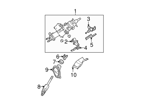Maxima STEERING COLUMN ASSEMBLY
