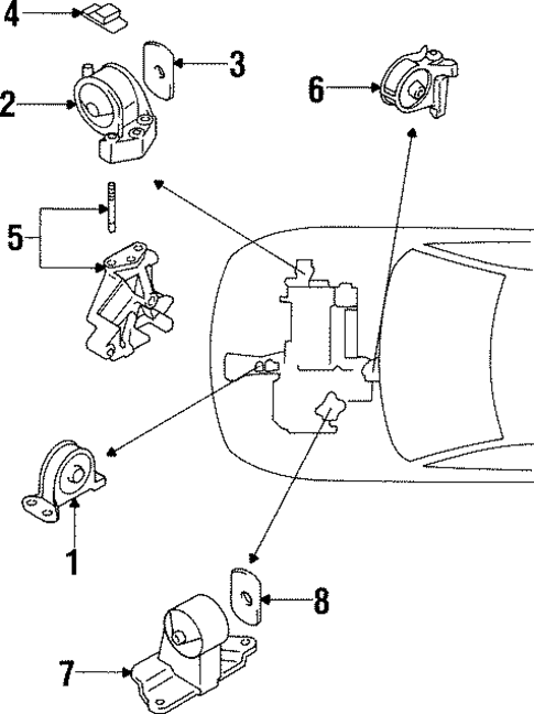 Diamante ENGINE & TRANS MOUNTING