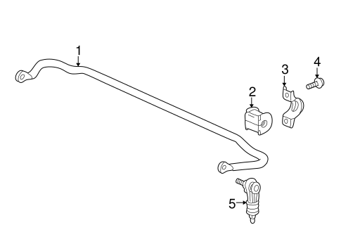 Captiva Sport STABILIZER BAR & COMPONENTS