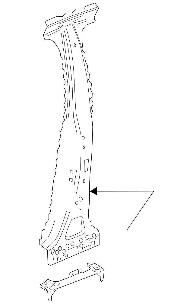 22927471 Деталь CENTER PLR REINF, RIGHT