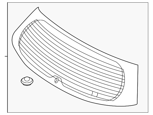 87110-1U500 Деталь LIFT GATE GLASS