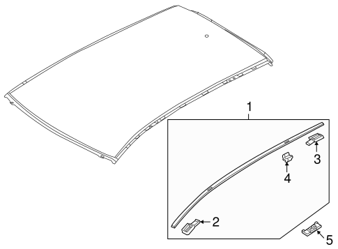 CX-5 EXTERIOR TRIM - ROOF 2