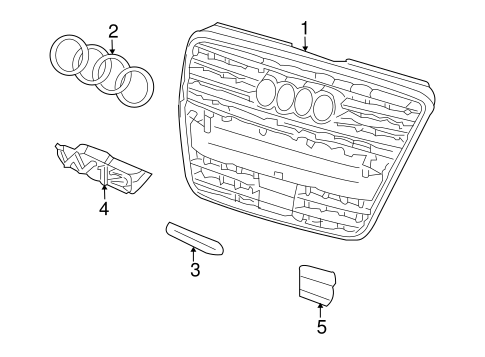 A8 Quattro GRILLE & COMPONENTS