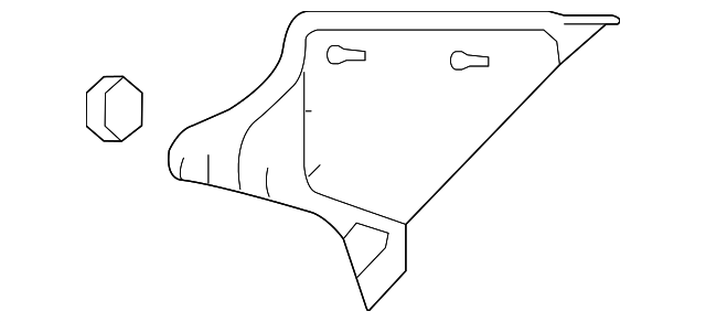 85860-0A000-X6 Деталь QTR PILLAR TRIM, RIGHT