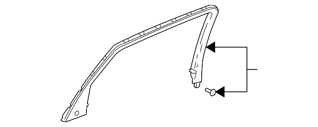 20889032 Деталь UPPER TRIM, LEFT
