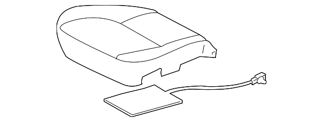 71072-0C210-B6 Деталь CUSHION COVER, LEFT