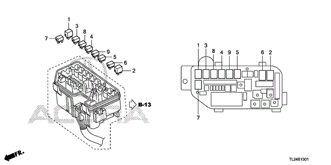 TSX SEDAN CONTROL UNIT (ENGINE ROOM) (2)