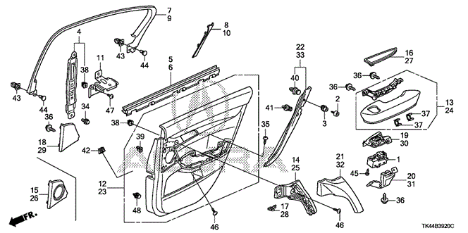TL REAR DOOR LINING
