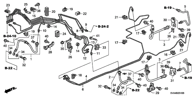 CHASSIS/BRAKE LINES (ABS) (DRUM) for 2006 Honda CIVIC COUPE #1