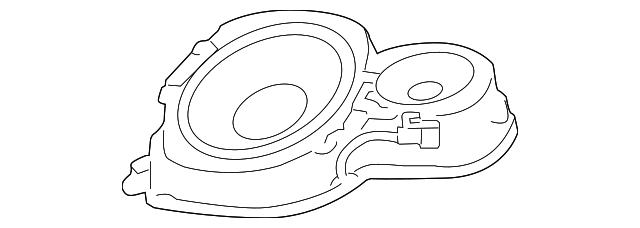 25800454 Деталь PKG TRAY SPEAKER, LEFT
