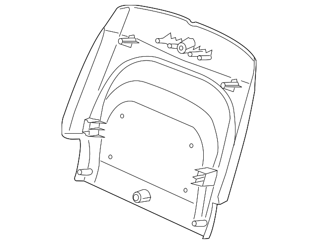 68196574AC Деталь SEAT BACK PANEL, RIGHT