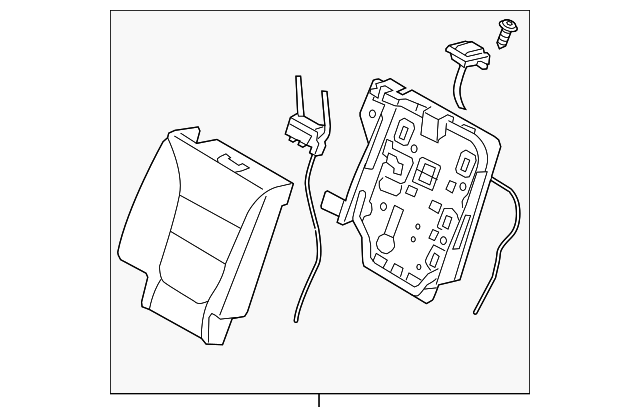 89400-1U340ALX Деталь SEAT BACK ASSY, RIGHT