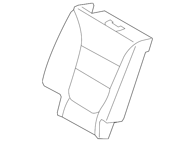89470-1U210ALX Деталь SEAT BACK COVER, RIGHT