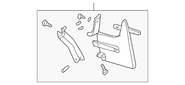 7D0-821-811 Деталь MUD GUARD, LEFT