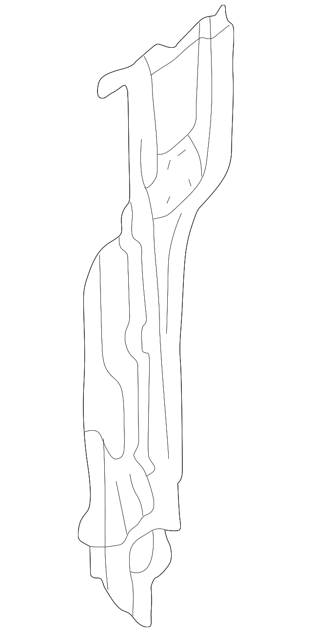 7D3-809-027-C Деталь REAR PILLAR, LEFT