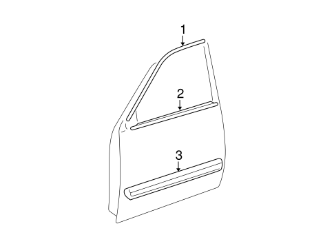 Sequoia EXTERIOR TRIM - FRONT DOOR