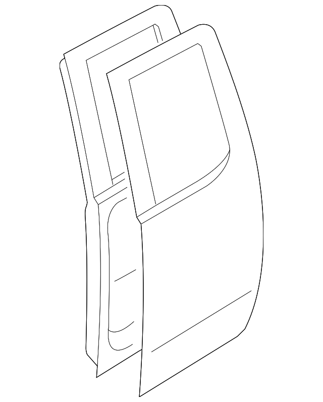 H2101-ZL4MA Деталь DOOR SHELL, LEFT