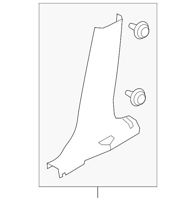 76916-4BA0A LWR CTR PLR TRIM, LEFT