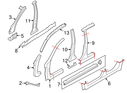 Impreza CENTER PILLAR 2