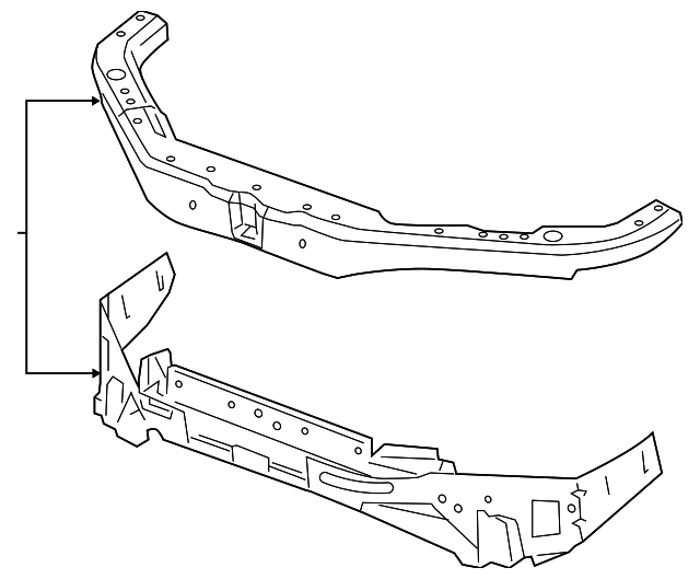 15934804 Деталь RADIATOR SUPPORT