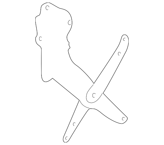 55276117AB Деталь REGULATOR, LEFT
