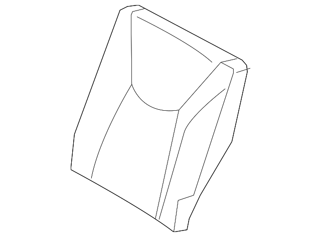89360-2V000-SD6 SEAT BACK COVER, LEFT