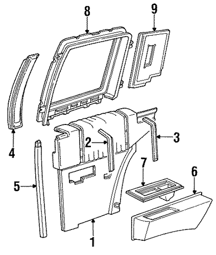 DeVille INTERIOR TRIM - QUARTER PANELS 2