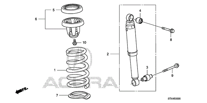 MDX REAR SHOCK ABSORBER (1)